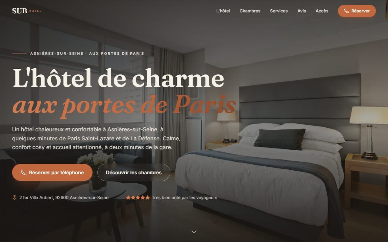 Site de Hôtel SUB Asnières, hôtel à Asnières-sur-Seine