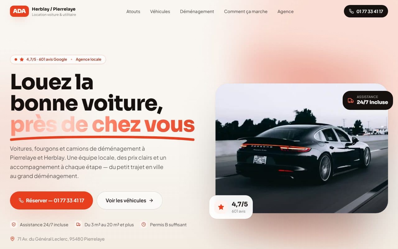 Site en ligne à Pierrelaye : ADA Pierrelaye
