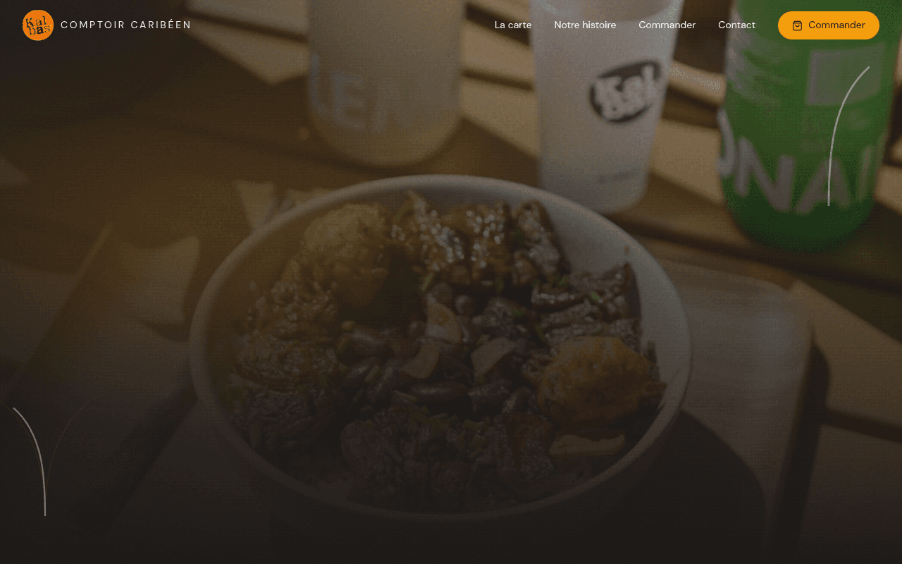 Site internet réalisé pour Kalbas Paris, restaurant à Paris